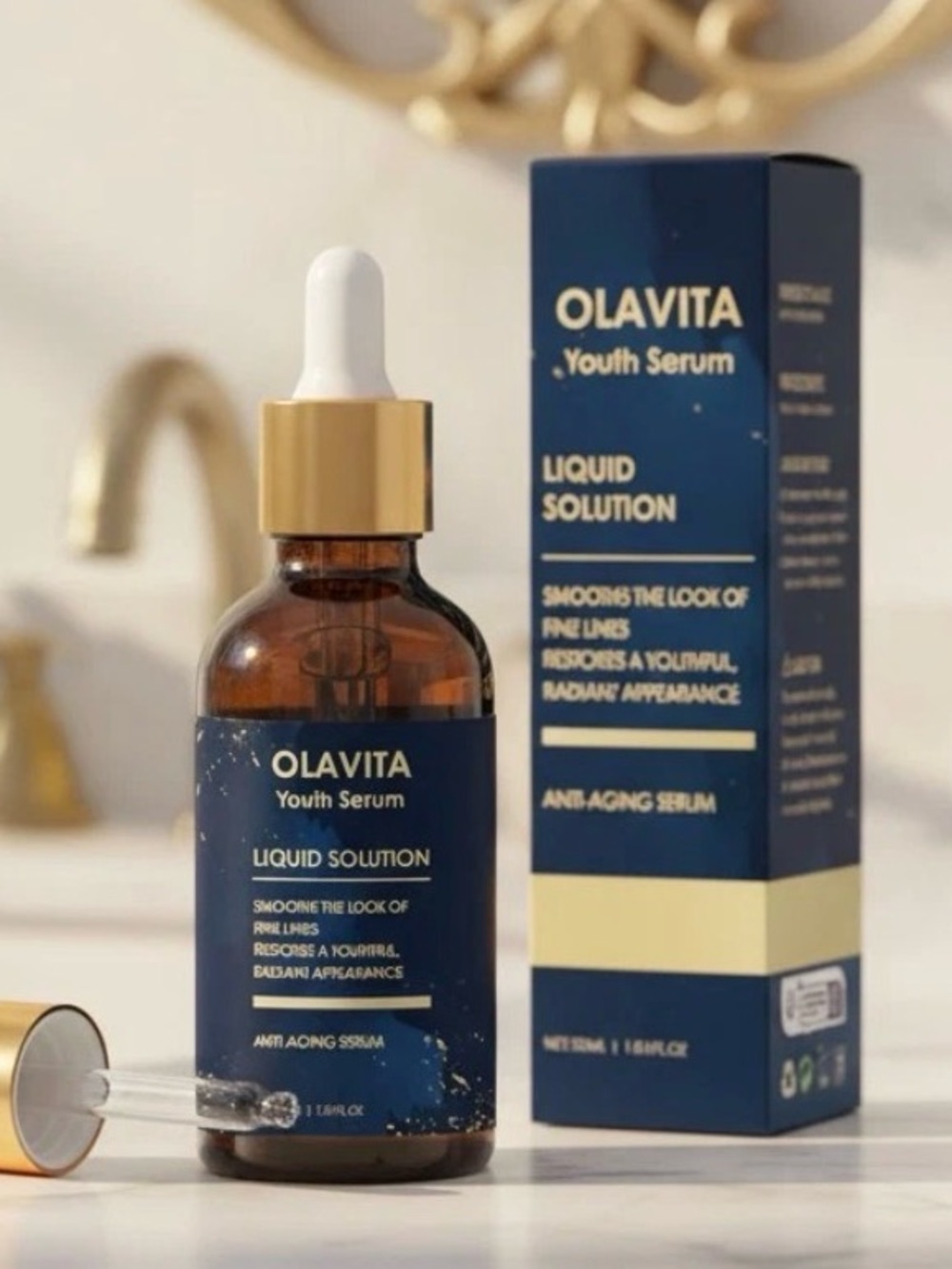 OLAVITA Liquid Solution Anti Aging Serum 30 ml 1.01 oz  New‎ Sealed Brand new